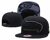 Seahawks Team Logo Black Adjustable Hat GS,baseball caps,new era cap wholesale,wholesale hats